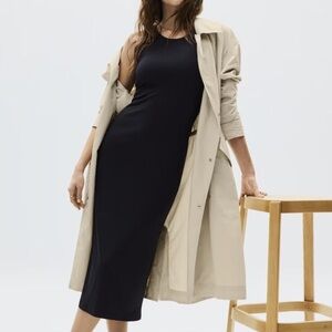 NWT $99 Athleta signature rib maxi dress black- Size large